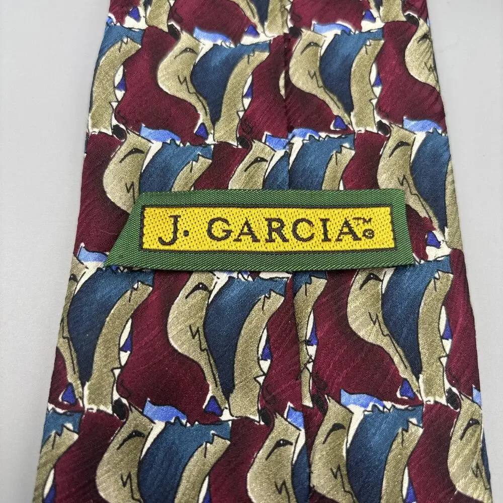 J. Garcia 100% Silk Tie Garcia/Grisman Collection Fifteen Grateful Dead